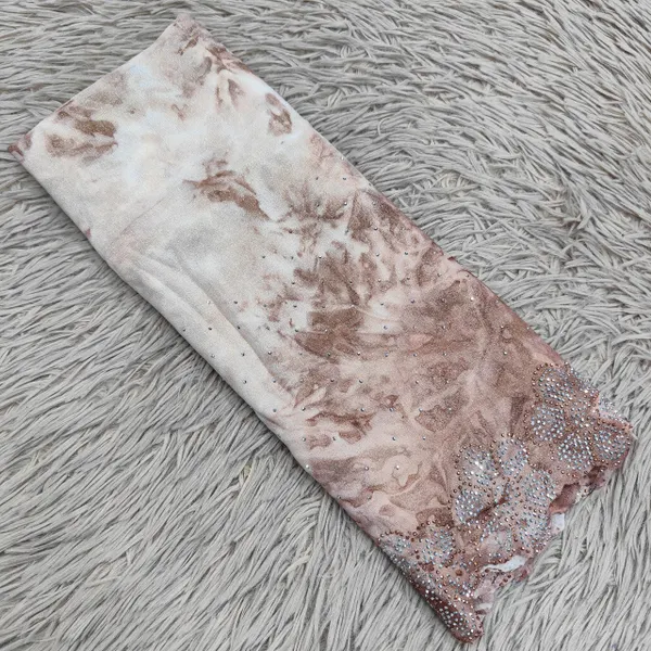 Premium Shimmer Chiffon Hijab with Siroski Stone Work | HJ14